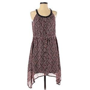 Love 21 boho Aztec printed button up dress